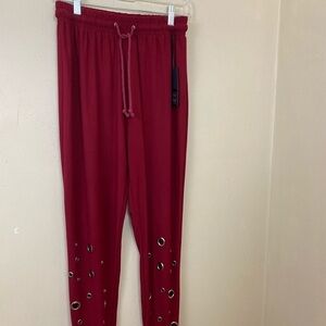 Bottom Sharp Ellie & Kate Burgundy Legging.Sz L.